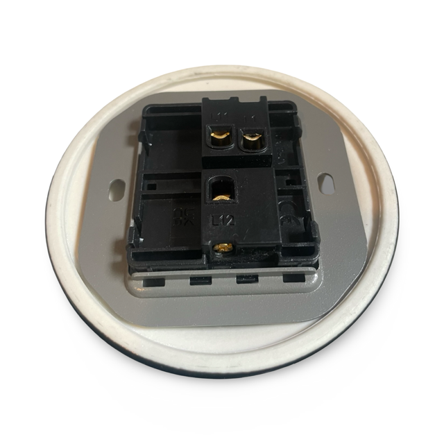 Nero 1 Gang Porcelain Light Switch