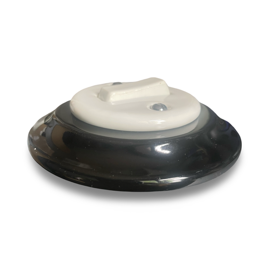 1 Gang 2 Way Porcelain Light Switch Black & White