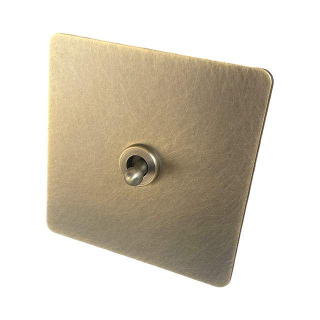 Antique brass toggle light switch