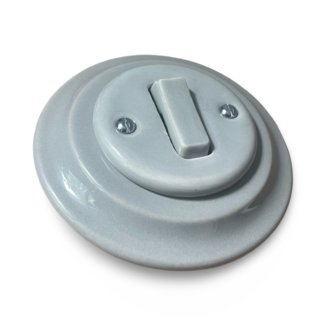 grey ceramic light switch 2 way
