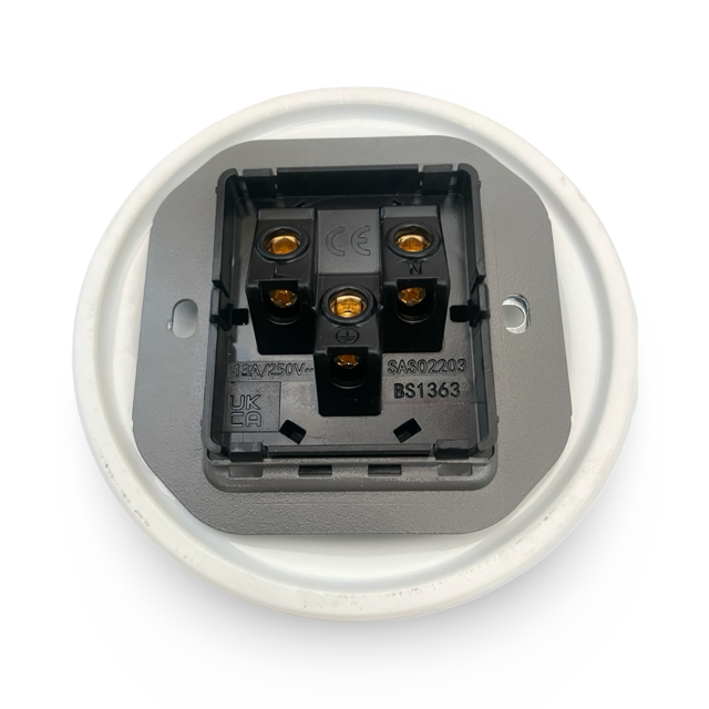 Porcelain Single Wall Socket Miami Grey White Mix
