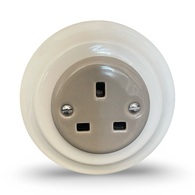 Porcelain Single Wall Socket Miami Grey White Mix
