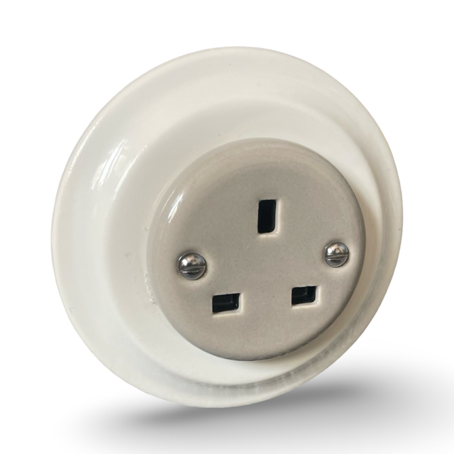 Porcelain Single Wall Socket Miami Grey White Mix