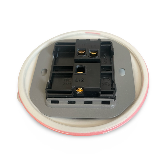 1 Gang 2 Way Porcelain Light Switch Black Grey Mix