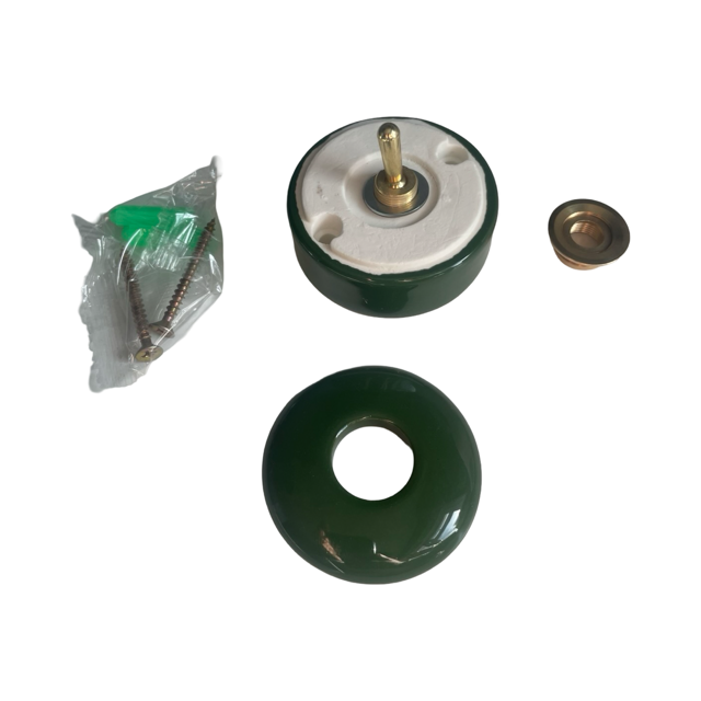 Green Porcelain Dolly Light Switch