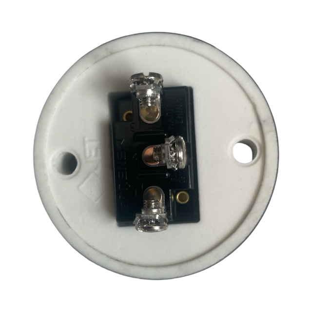 Black Porcelain Dolly Light Switch