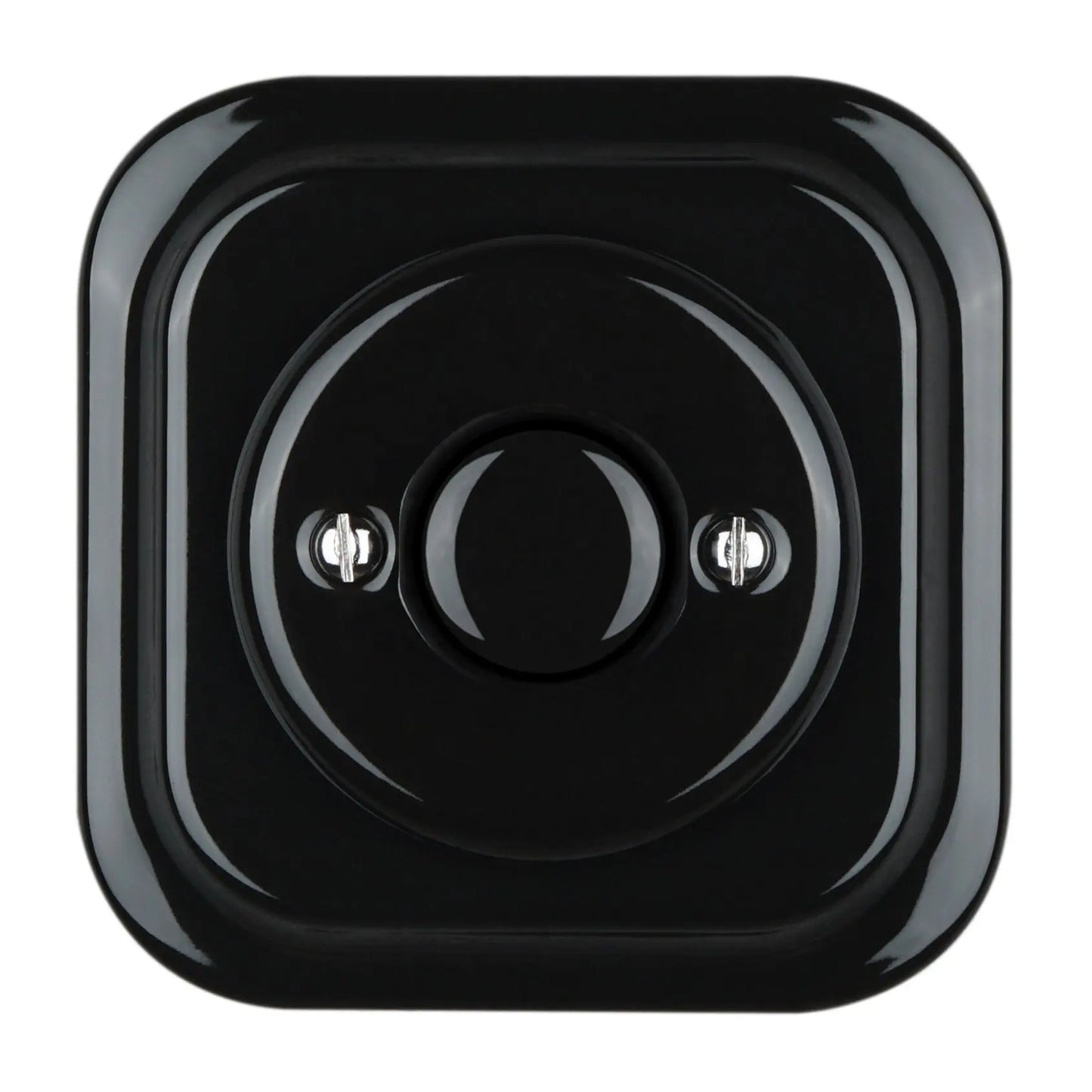 Nero Porcelain Square Dimmer Light Switch