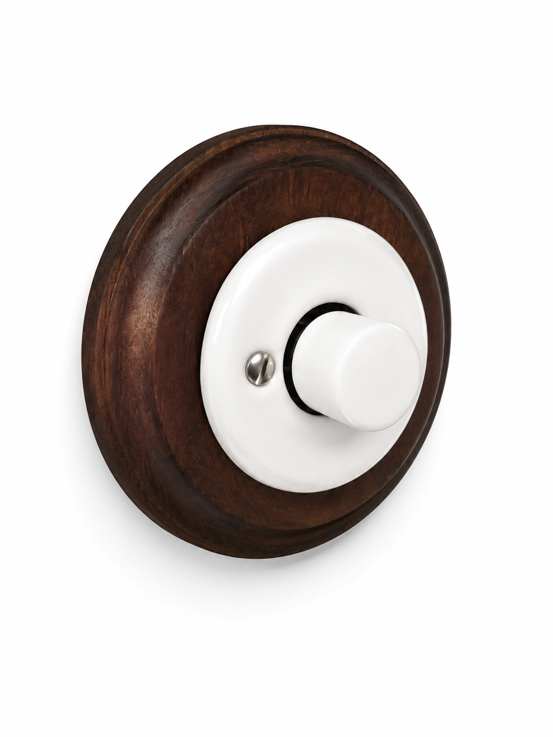 Polar White Porcelain Dimmer Light Switch