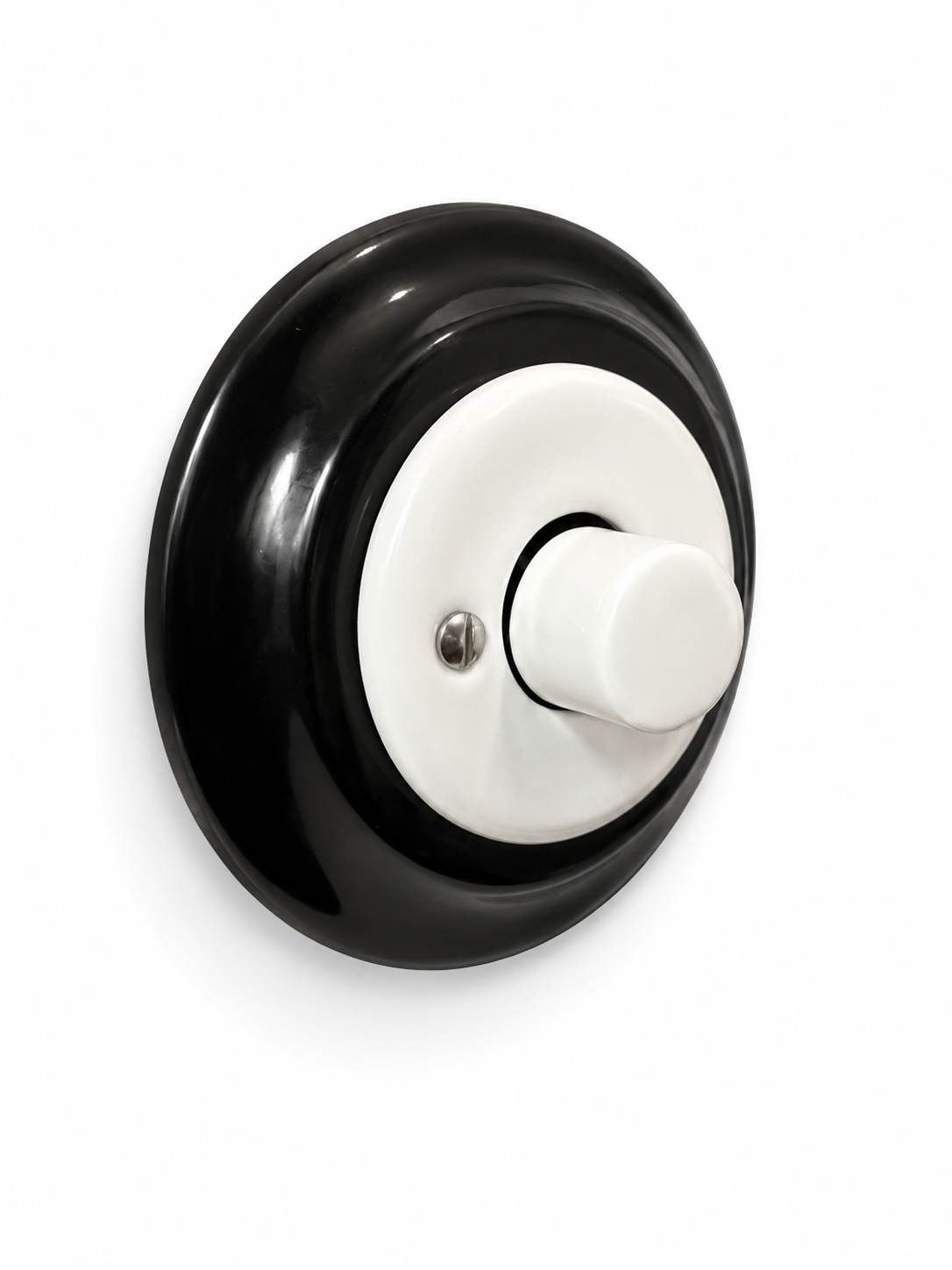 Polar White Porcelain Dimmer Light Switch