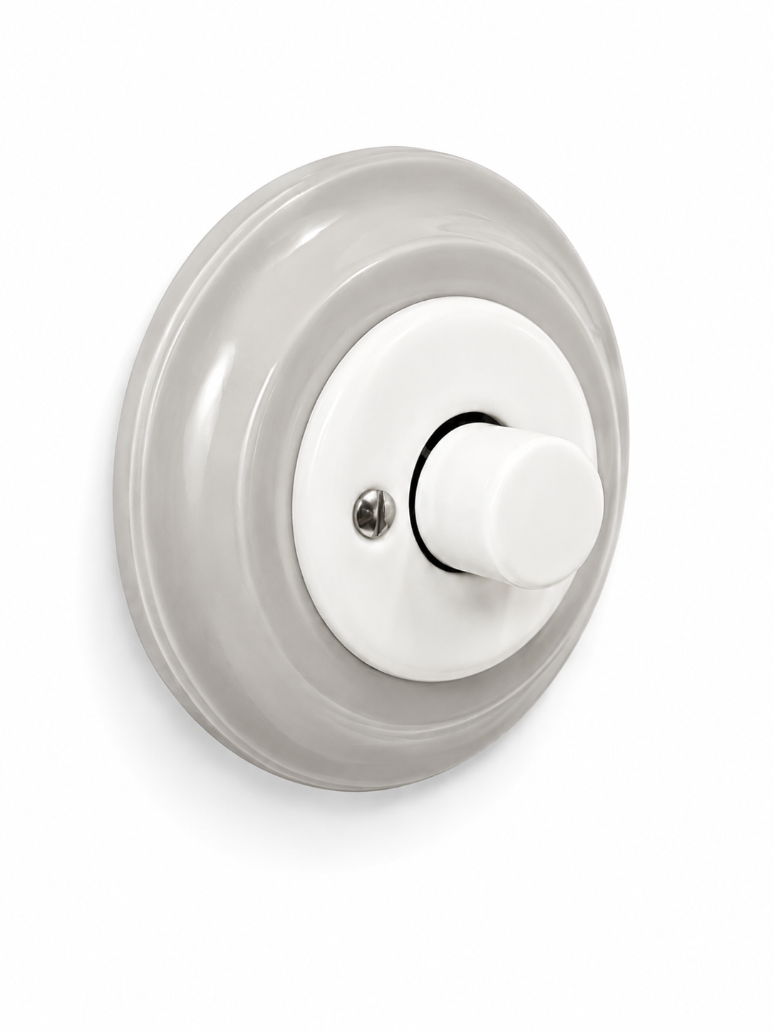 Polar White Porcelain Dimmer Light Switch