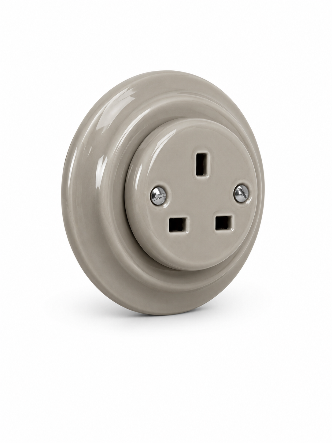 Porcelain Single Wall Socket Miami Grey