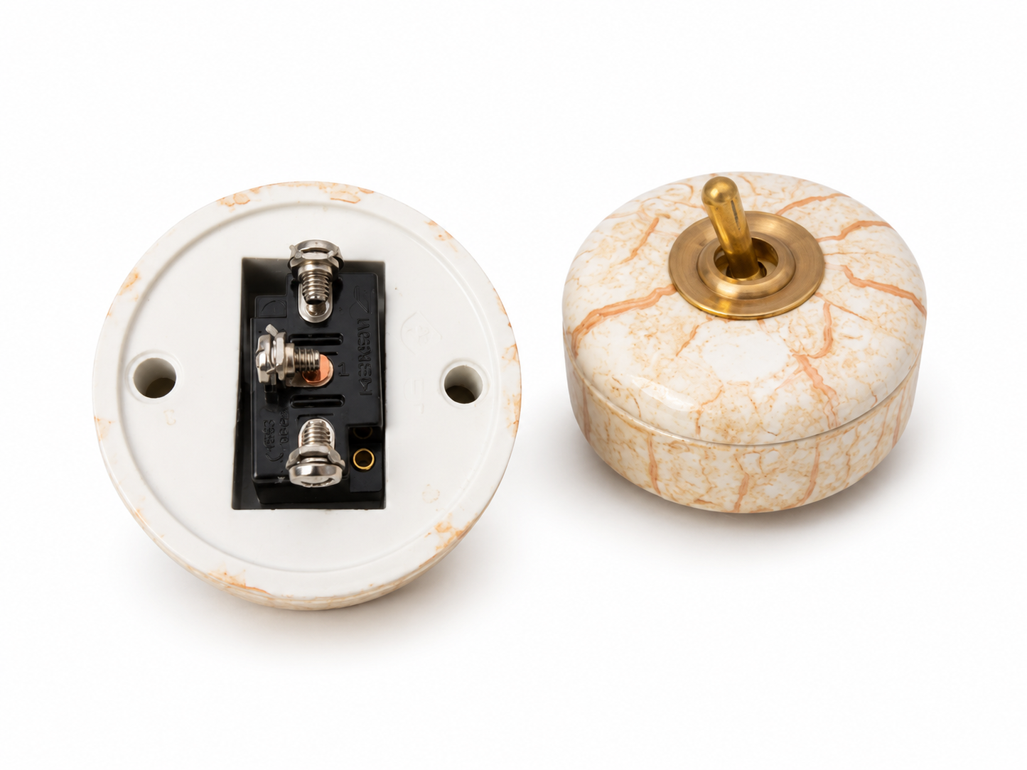 Marble Porcelain Dolly Light Switch