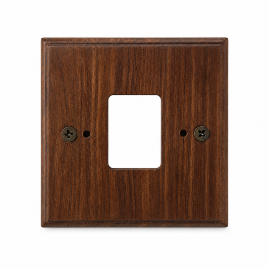 Smoked Oak Switch Pattress