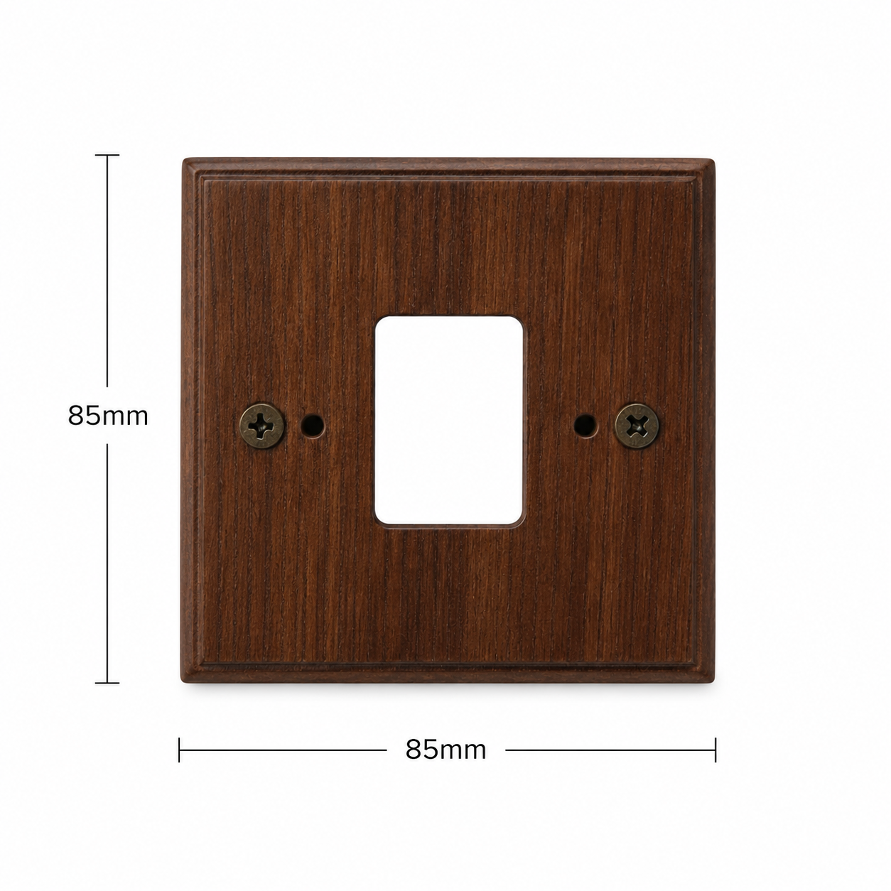 Smoked Oak Switch Pattress