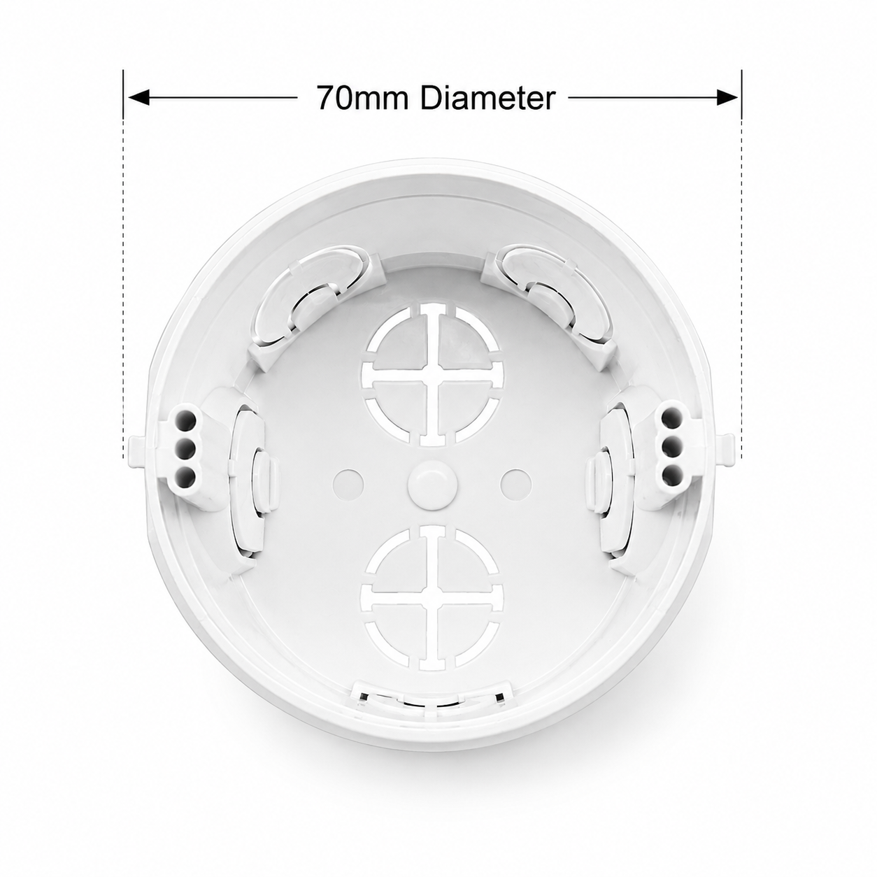 70mm Round Back Box
