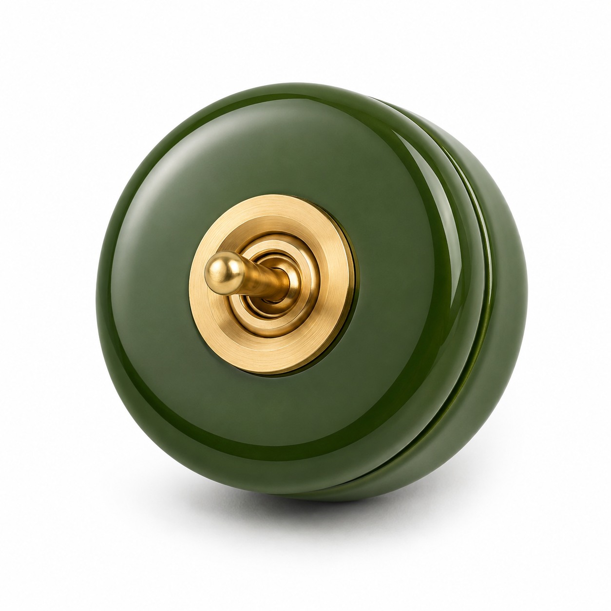 Green Porcelain Dolly Light Switch