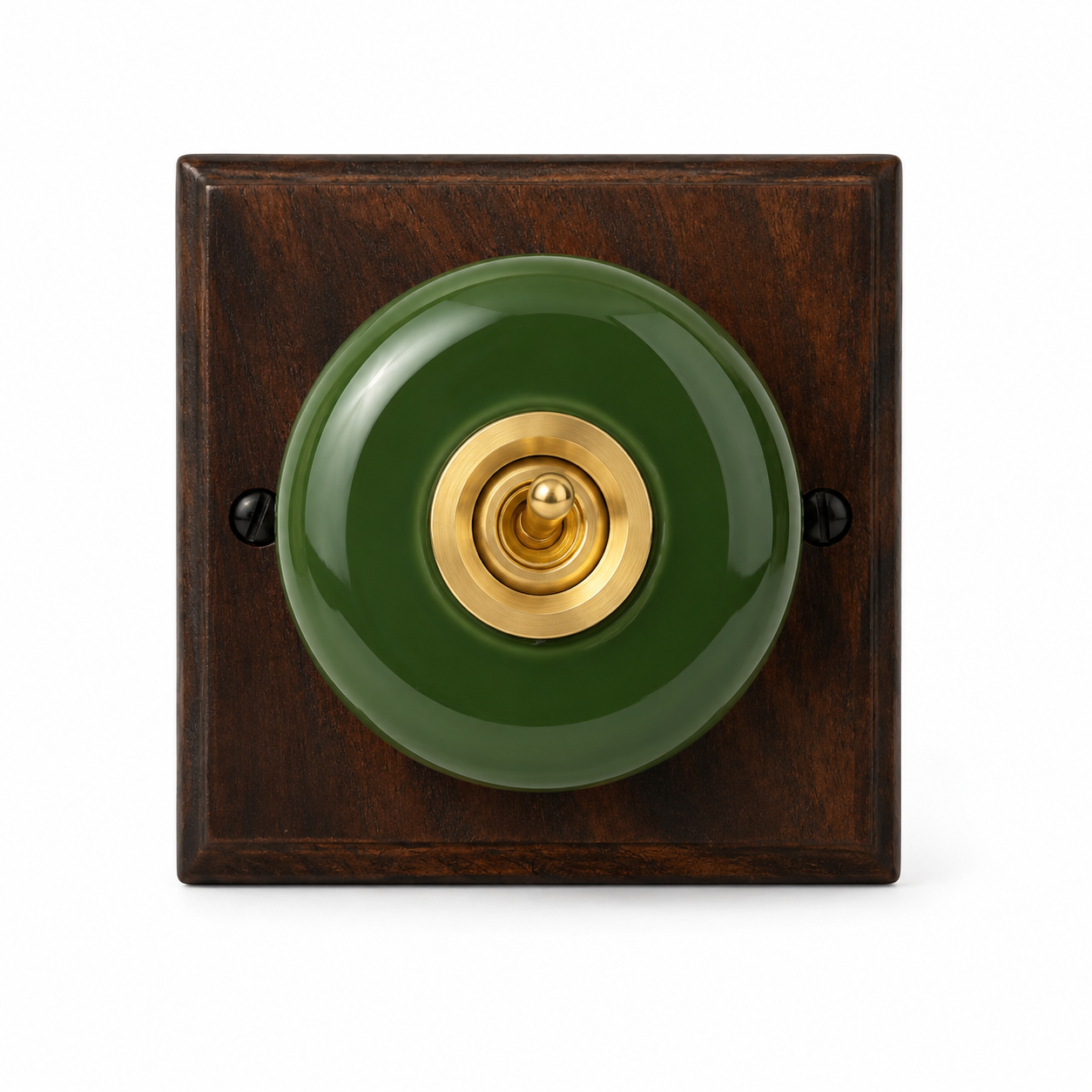 Green Porcelain Dolly Light Switch
