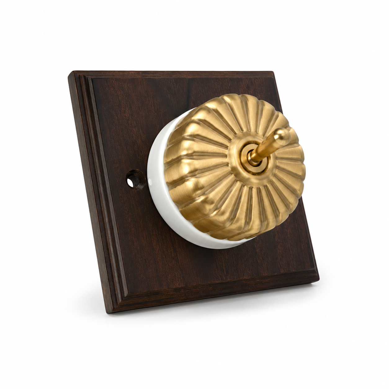 White Gold Porcelain Dolly Light Switch