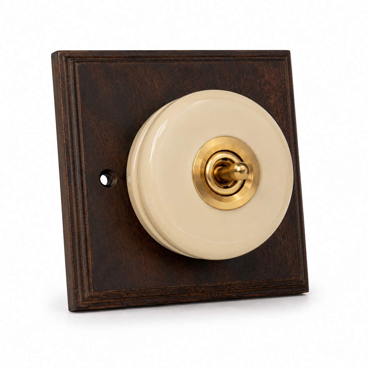 Clotted Cream Porcelain Dolly Light Switch 2 Way