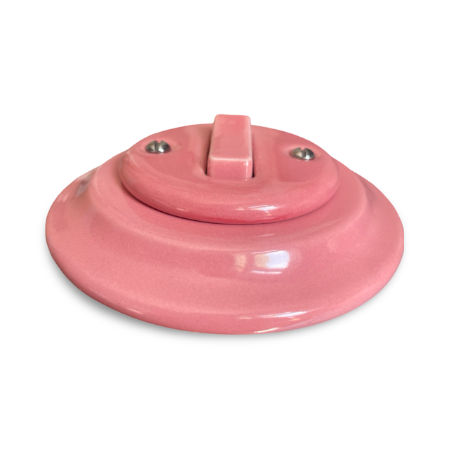 1 Gang 2 Way porcelain Light Switch Pink