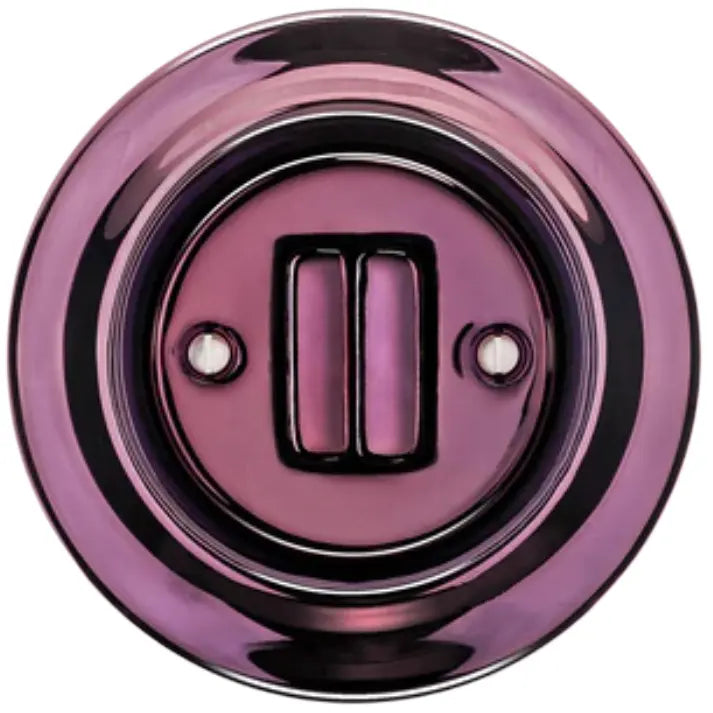 purple porcelain light switch uk