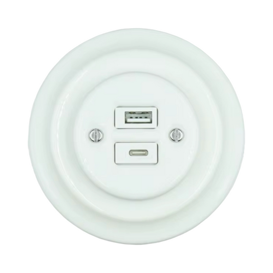 ceramic usb charging socket