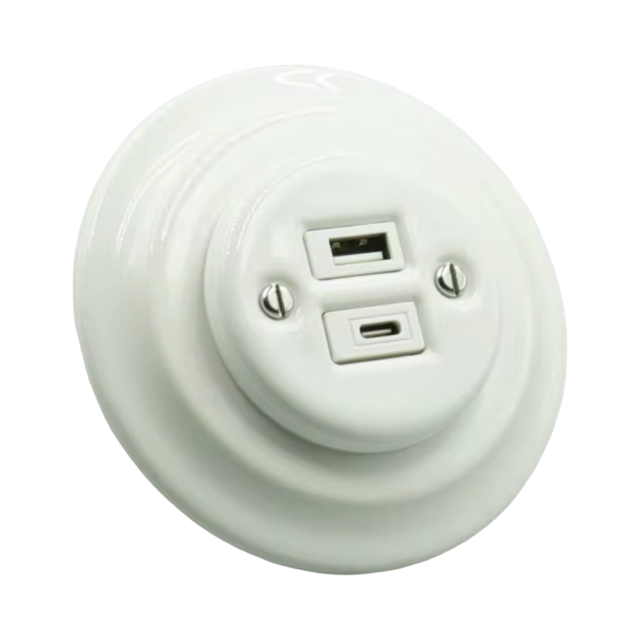 Polar White USB / USB Type C Charging point